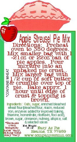 Apple Streusel Pie